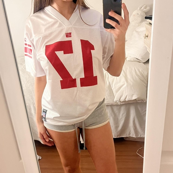 Tops - White and Red Football Jersey
